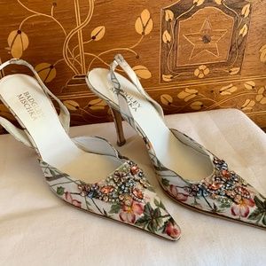 Badgley Mischka RESORT WEAR or  PARTY SHOES! supa chic and sexy Women's size 11